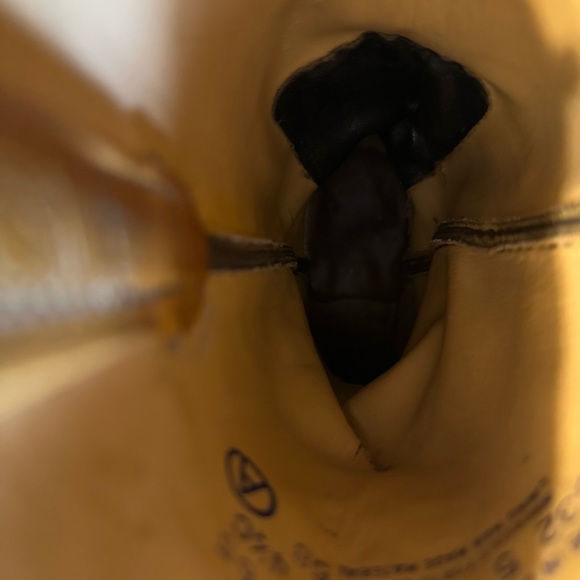 Vintage Acme Women’s Cowboy Boots Tan Brown Western Leather 4.5C USA 1965 - Picture 9 of 10